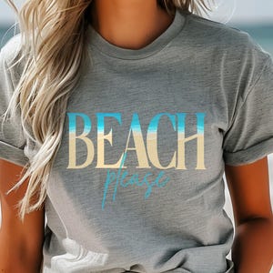 Beach Please Shirt Summer Tee Vacation Shirt Beach Vibes Shirt, Beach Party Shirt, Hello Summer Weekend Vibes Summer Tshirt