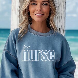 Comfort Colors LPN Nurse Sweatshirt, LPN Graduation Gift for Nurse New Nurse Gift for Licensed Practical Nurse LPN Nurse Graduation Gift