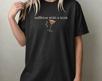 Espresso Martini Comfort Colors T-shirt, Girls Night Out Tini Time Espresso Martini Shirt, Martini Lover Gift for Her, Coffee Lover Gift