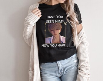 Xavier Funny Have You See Him Meme Love and Deepspace Retro Streetwear Jersey Short Sleeve T-Shirt Unisex Tee LADS Theme Otome Game Merch