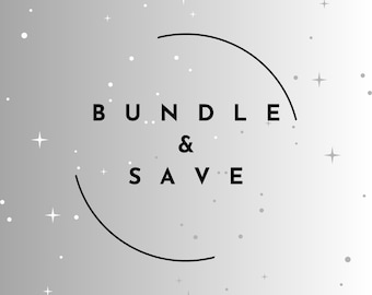 Pick 3, 6, or 9 Stickers | B2G1 • B4G2 • B6G3 | Clear or Sparkle Laminate | Waterproof Sticker Bundle | 2” or 3” | SAVE BIG!