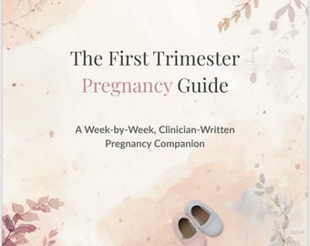 Guida al primo trimestre di gravidanza, sintomi settimanali e cura di sé (download digitale)