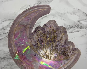 Moon Crystal Amethyst Dish