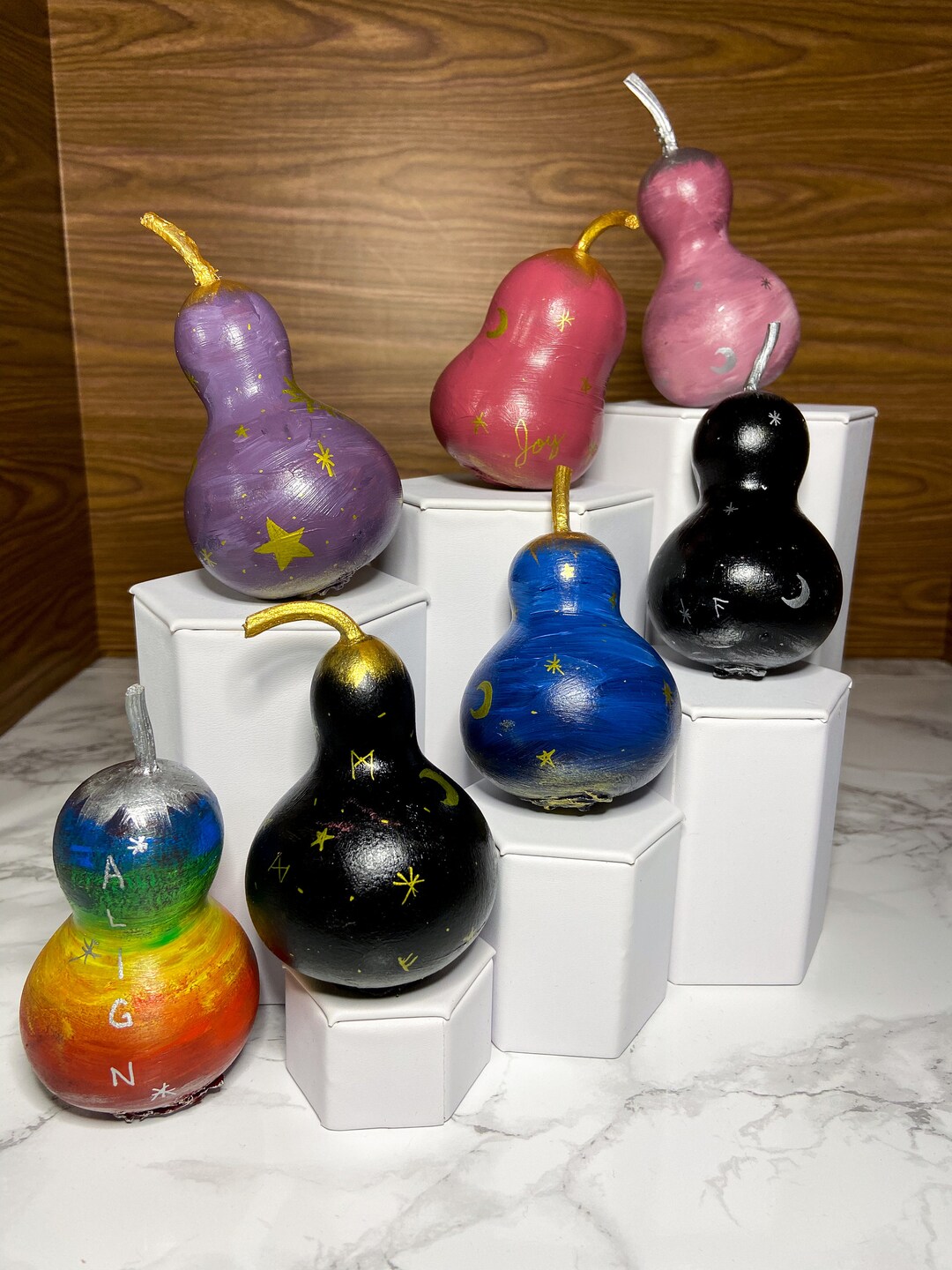 Painted Gourd Rattles for Sound Healing - Etsy