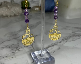 Amethyst Potion Earrings