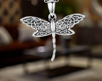 Dragonfly Necklace For Women 925 Sterling Silver Dragonfly Jewelry or Women
