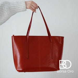 Handmade leather bag, leather shoulder bag for women, gift idea for her, leather shoulder bag, genuine leather bag - RED