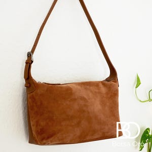Leather and suede bag handmade, genuine leather bag, handbag gifts for her, leather shoulder bag, shoulder bag women LIGHT BROWN