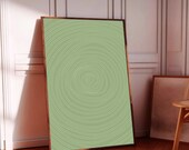 Olive, Art mural imprimable, décoration murale abstraite, vert, formes naturelles, coloré, art abstrait, affiche, poster