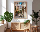 Napoli, Photographie artistique en couleur capturant la vie à Naples, Napoli, et la dolce vita quotidienne sous la douceur de l'Italie