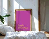 Irresistible, Art mural imprimable, décoration murale contemporaine typographique moderne qui du caractère et de l’élégance à votre maison