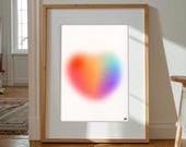 Cuore, Art mural imprimable, décoration murale dessin illustration moderne et contemporaine qui du caractère et de l’élégance à votre maison