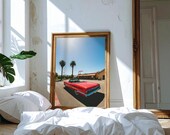 California, Art mural imprimable, décoration murale American style, miami, california road trip, travel Route 66, american summer, vintage