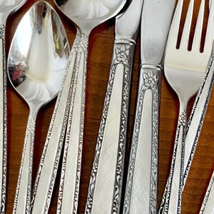 Vintage Oneida Community Via Roma Stainless Flatware & Serving Utensils CHOOSE - Scroll Floral Pattern
