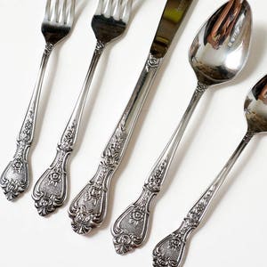 Vintage Normandy Stainless Flatware CHOOSE - Ornate Floral Pattern - Made In Japan USED