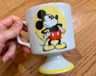 Vintage 1980s Walt Disney Mickey Mouse Mug UNUSED, Ceramic Mug, Made in Japan