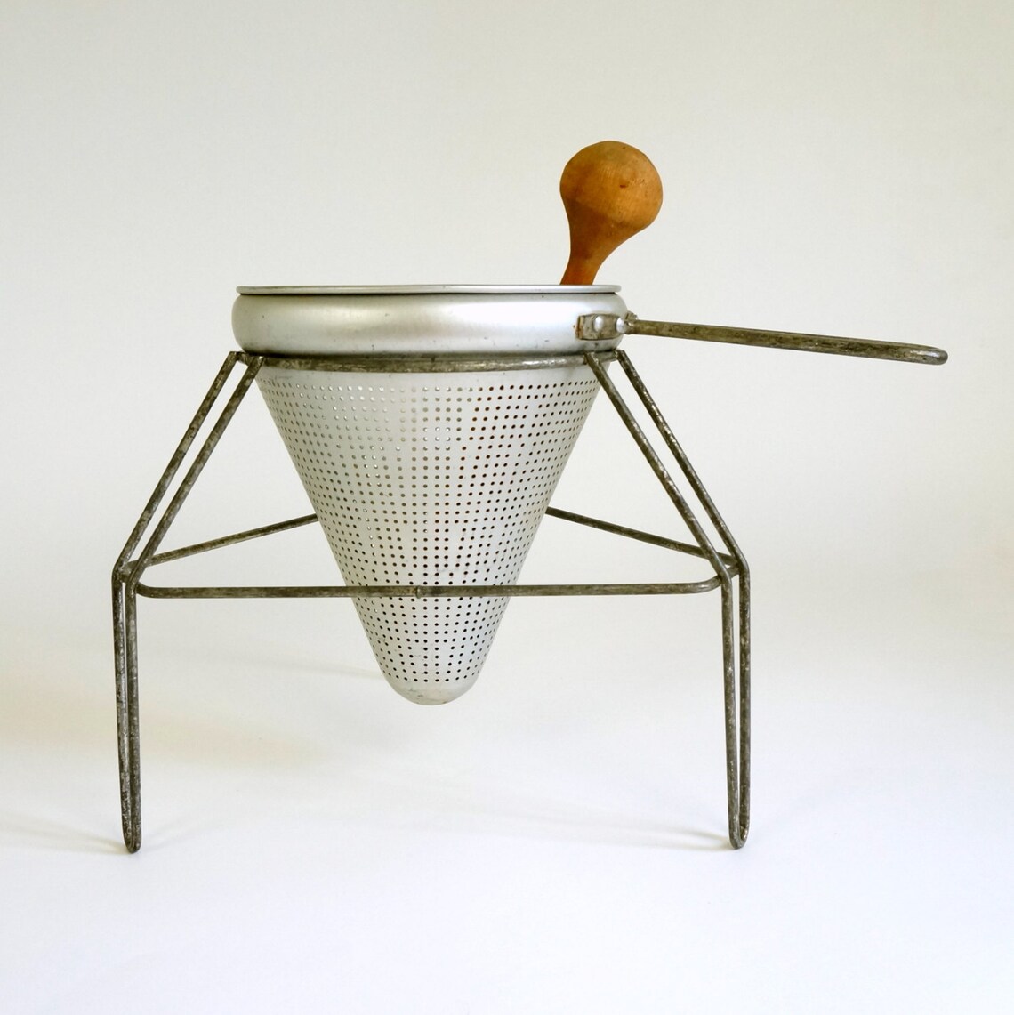 Aluminum Fruit Strainer Food Mill Ricer with Wood Pestle and Etsy