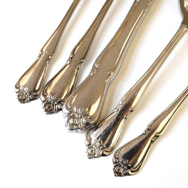 Vintage Oneida Arbor Rose Stainless Flatware and Serving Pieces SOLD INDIVIDUALLY, Also Called Chaplet or True Rose