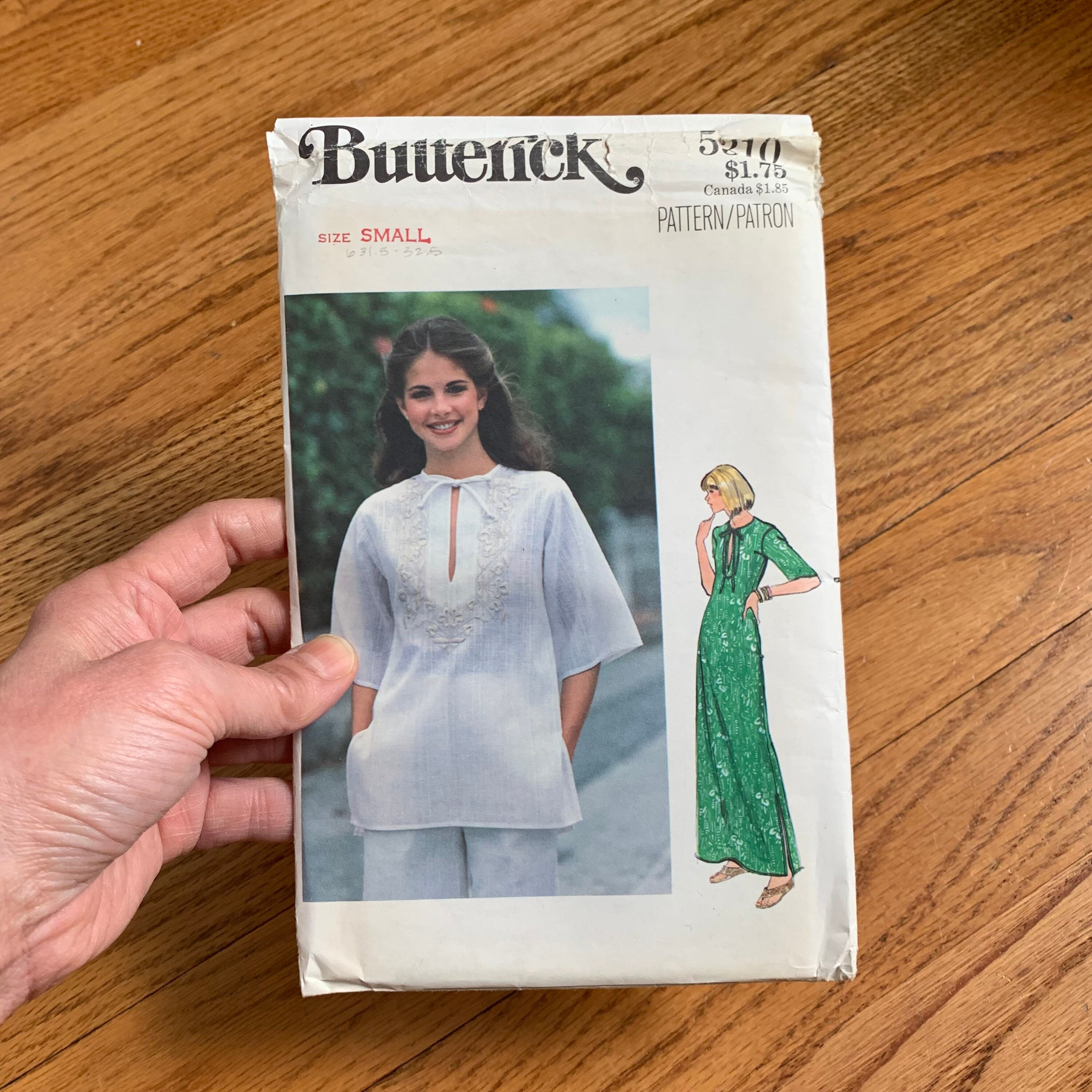 Vintage 1970s Sewing Pattern: Hippie Maxi Dress or Long Top