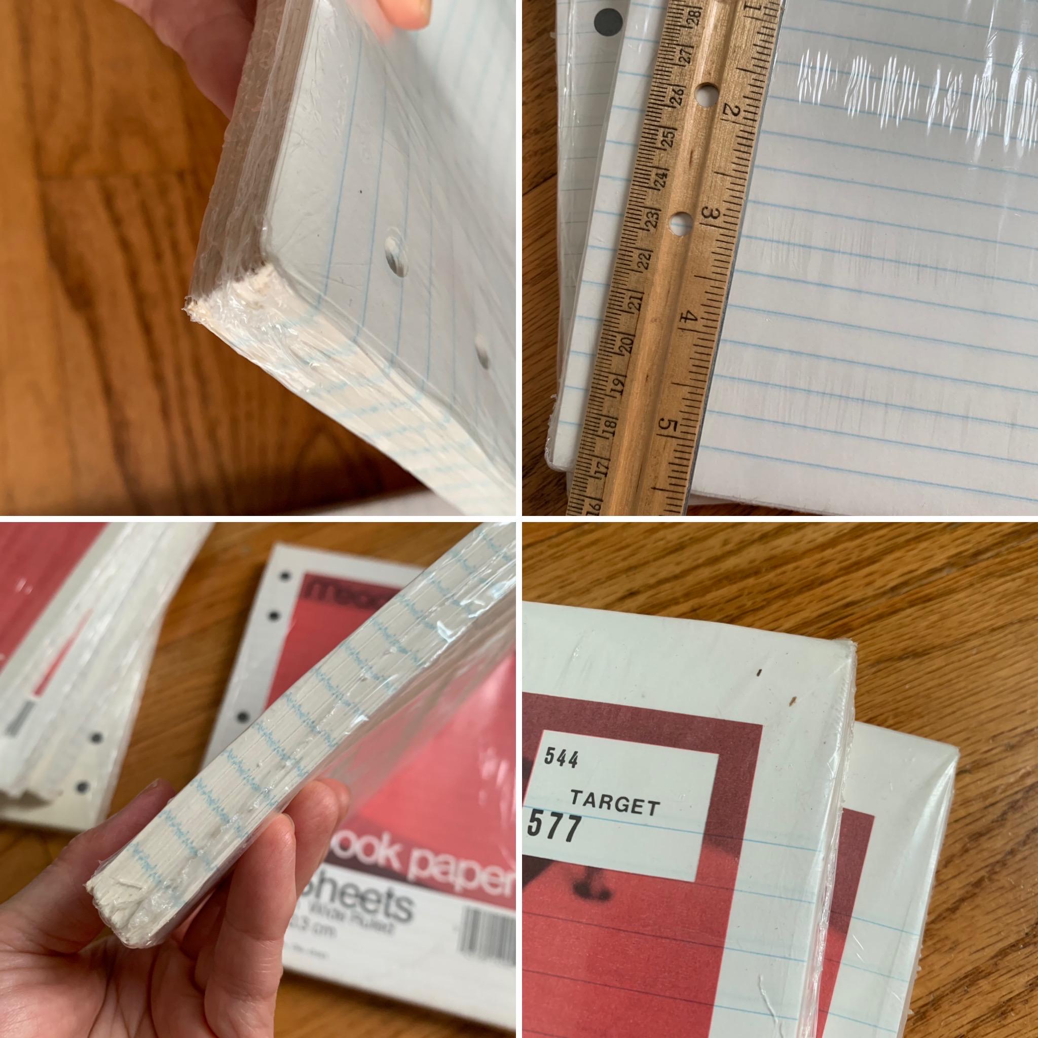Vintage 1980s Mead Wide Ruled Notebook Paper - 200 Sheets