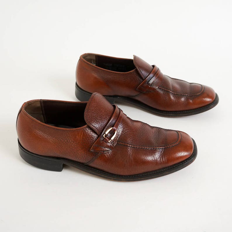 Vintage 1960s Men Shoes Size 7.5EEE Nunn Bush Brown Pebbled | Etsy