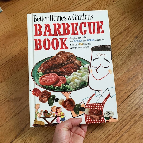 Better Homes Gardens Barbecue Book 1959 Hc VGC, Vintage 1950s Cookbook, Camping Backyard Grilling Cookbook