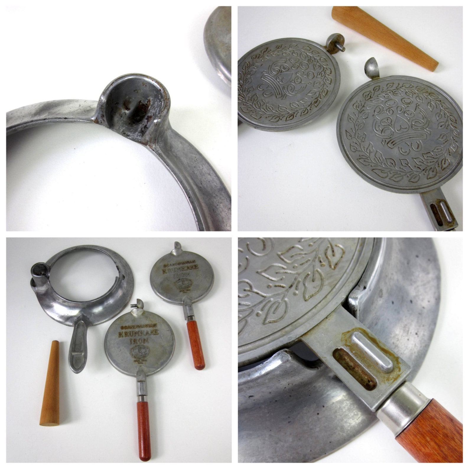 Nordic Ware Krumkake Iron with Rolling Cone in Box 70s Etsy