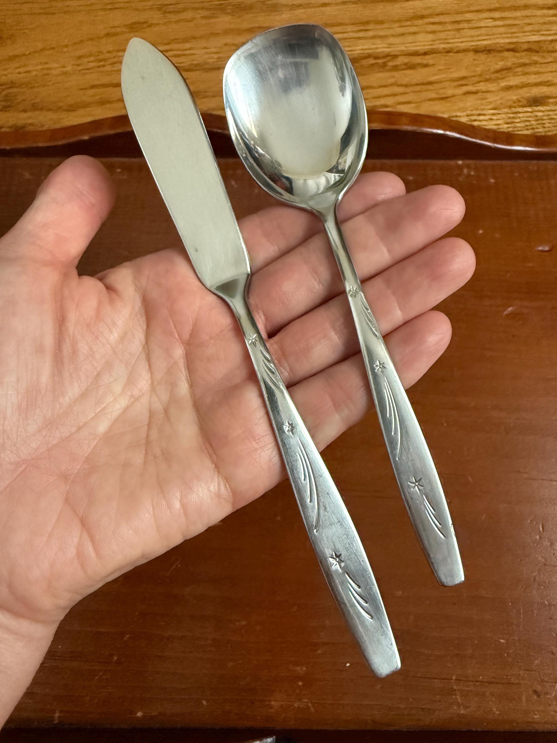 Vintage 50s International Silver Tonight Stainless Flatware