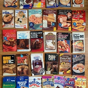 Vintage Pillsbury Bake-Off Recipe Booklet (1950-1996) - Prize-Winning Dishes from Appetizers, Main Courses to Desserts - CHOOSE