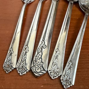 Vintage Interpur INR21 Stainless Flatware - Flower Pattern, Made in Japan - CHOOSE