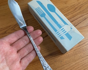 Vintage 1970s Interpur Florenz Stainless Butter Knife NOS