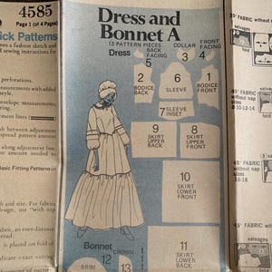 Patron De Couture Robe Vintage Butterick 3251 Années 70 - Taille B34 (1929) - Neuf Complet