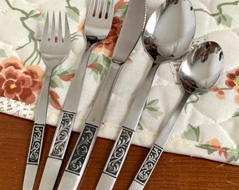 Vintage Amefa Royal Damask Stainless Flatware & Serving Utensils CHOOSE - Made in Holland VGC