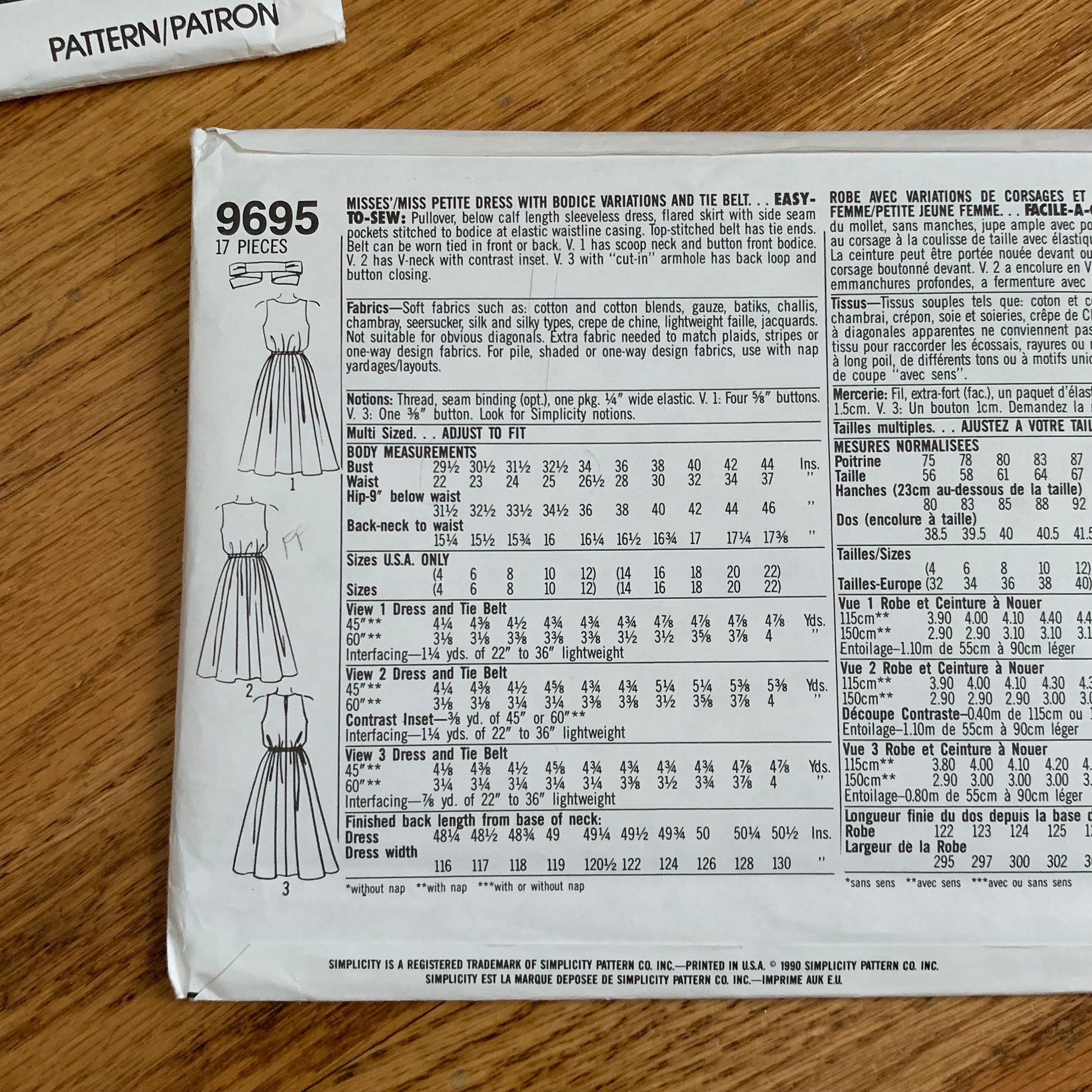 Vintage 90s Christie Brinkley Petite Sundress Sewing Pattern