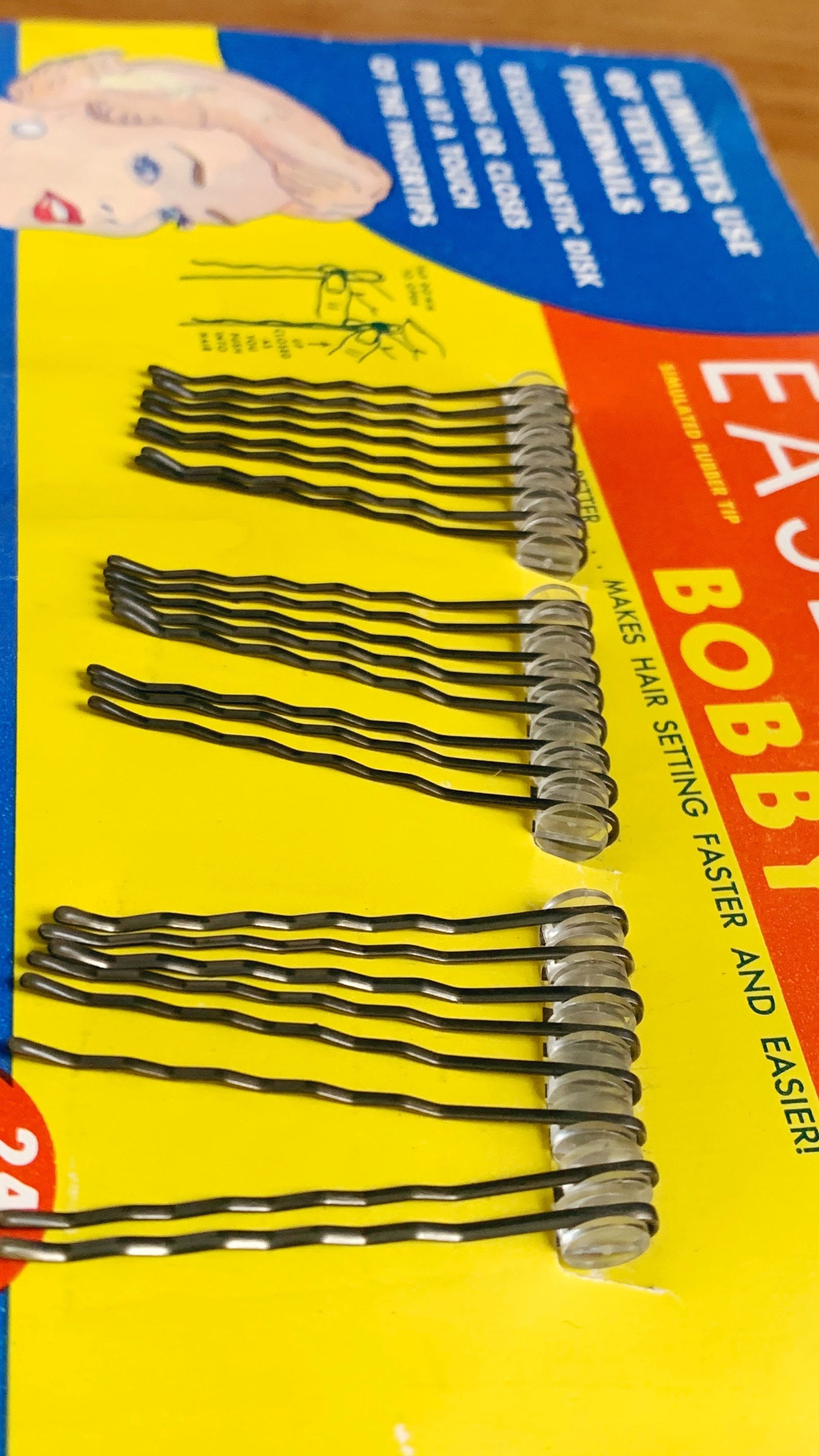 Vintage 1950 Bobby Pins Ease Open Bobby Pins Set de 24 Gold Etsy