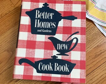 Vintage 1950s Cookbook, Better Homes and Gardens New Cook Book 1953 Hc 5 Ring Binder