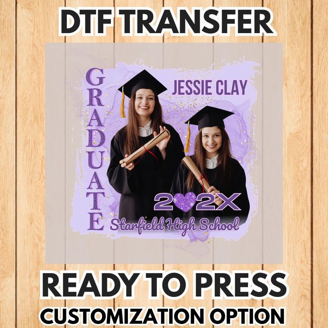 Custom Graduation Dtf Transfer Design for Jessie Clay Starfield High ...