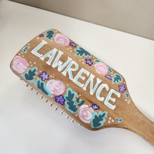 Custom Hand-Painted Hair Brush