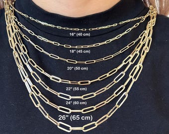 Rope Chain Necklace Marked Ambassador Korea, Gold Tone