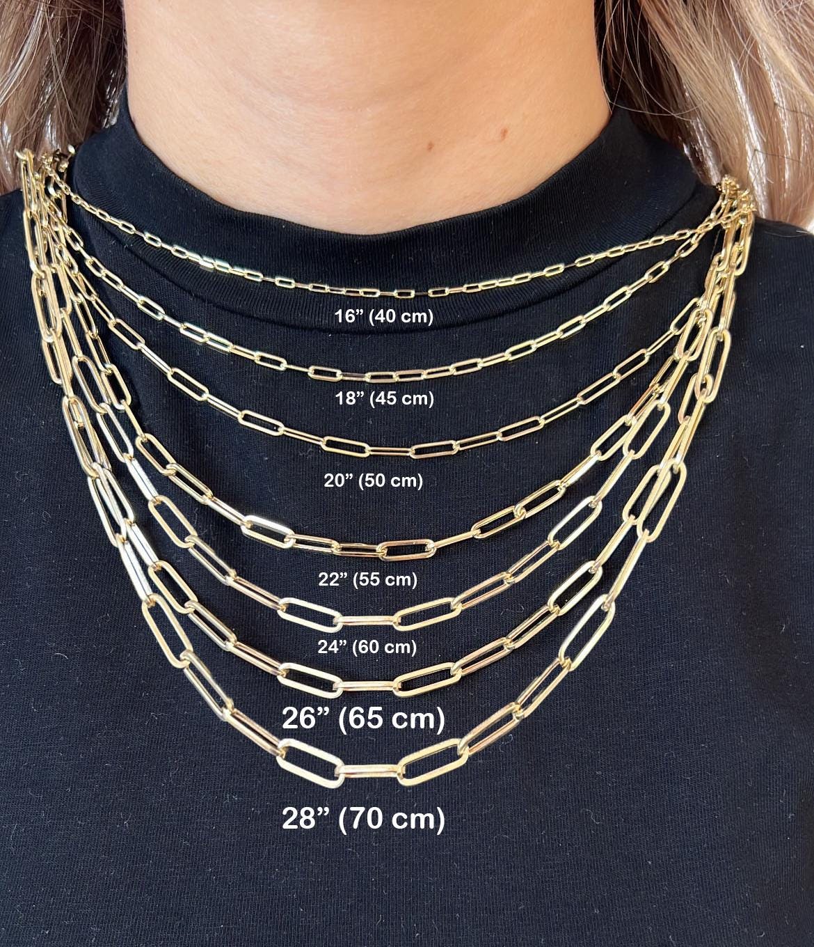 14K Gold Paperclip Anklet for Women | Real Solid Gold Chain Anklet | Minimalist Dainty Gold Foot Jewelry | Summer Beach Anklet