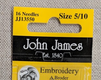 John James Needles - Embroidery/Crewel Size 5-10