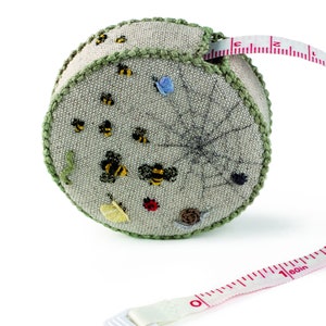 Embroidered Country Gardens Tape Measure - Pattern & Print - Threads NOT included