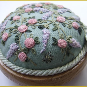 PDF - PP11 バラと藤のトレリス刺繍パターン [デジタルダウンロード]