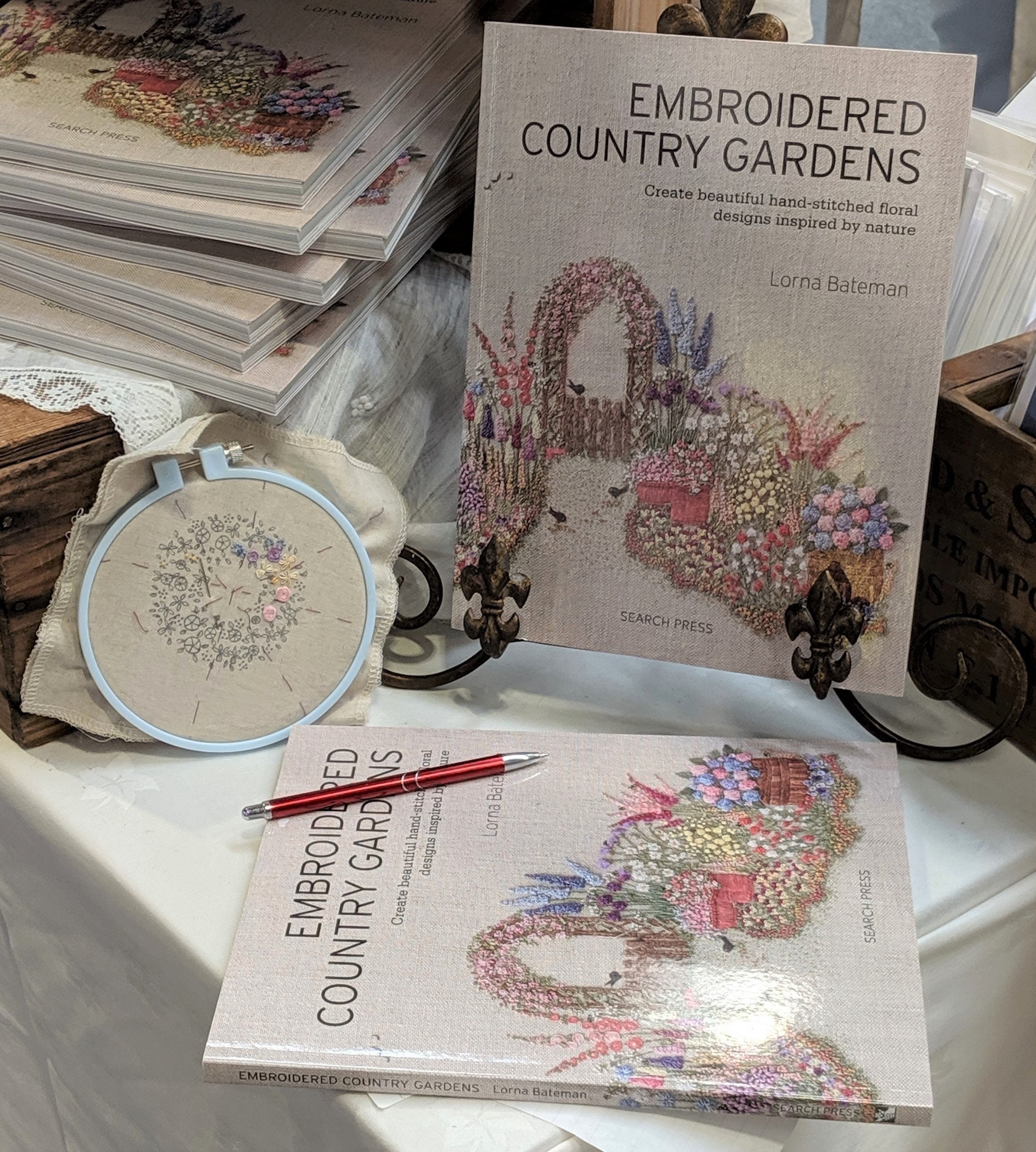 Embroidered Country Gardens Large Collection Etsy UK