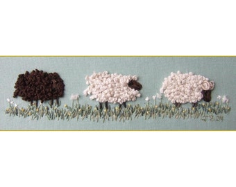 PDF - Counting Sheep Embroidery Pattern [Digital Download]