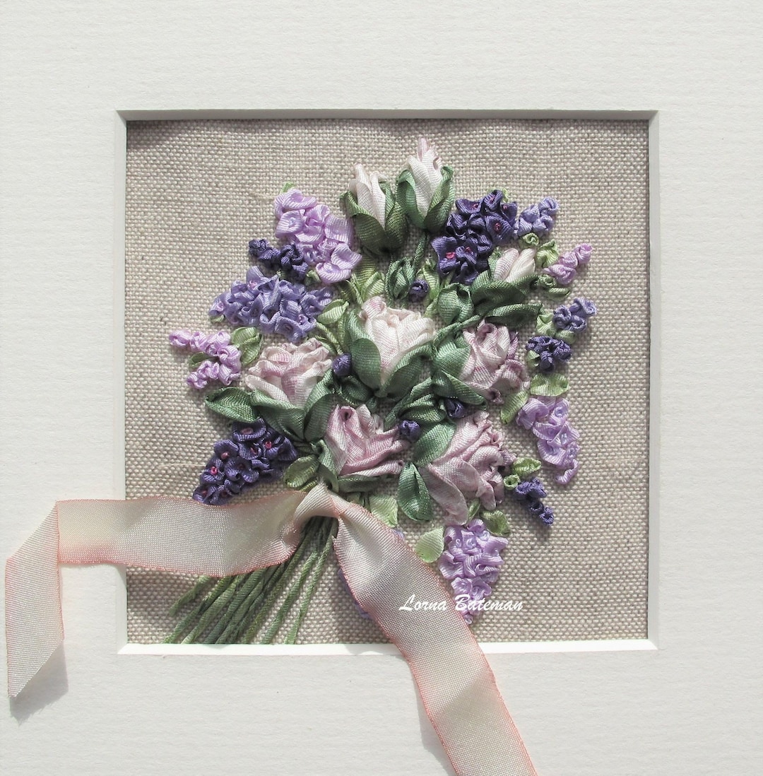 Silk Ribbon Embroidery Kit - Petites Fleurs - Picture for Framing - Etsy