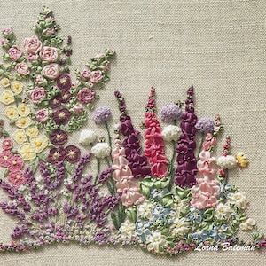 My Cottage Garden – Pattern & Print - Ribbons and threads NOT included