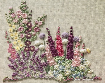 My Cottage Garden – Pattern & Print - Ribbons and threads NOT included