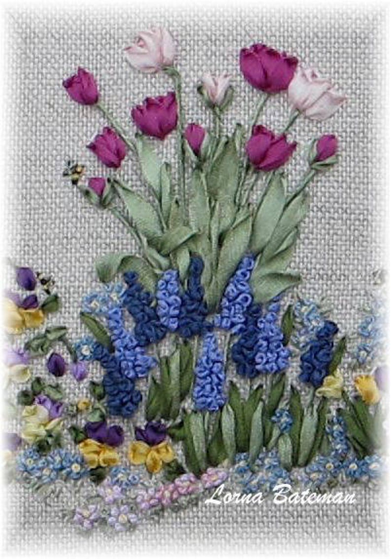 Silk Ribbon Embroidery - Springtime - Pattern and Print - Ribbons and ...