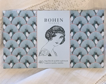 Bohin Needlebook - Vintage Deep Green, kolekcja mieszana - Solange